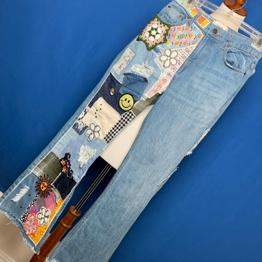 BDG Urban Outfitters patchwork jeans
